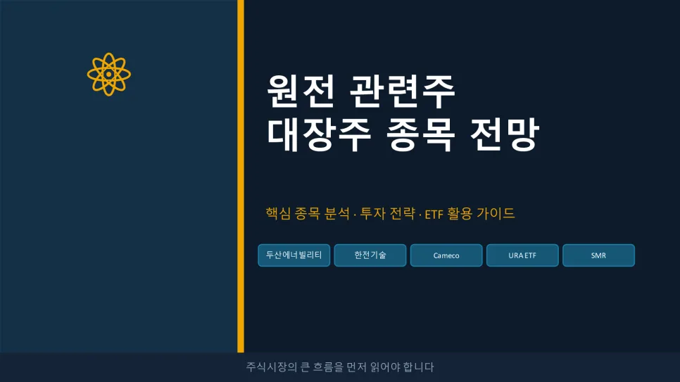 원전 대장주 전망 2026: ETF, 시세, 투자 전략 총정리