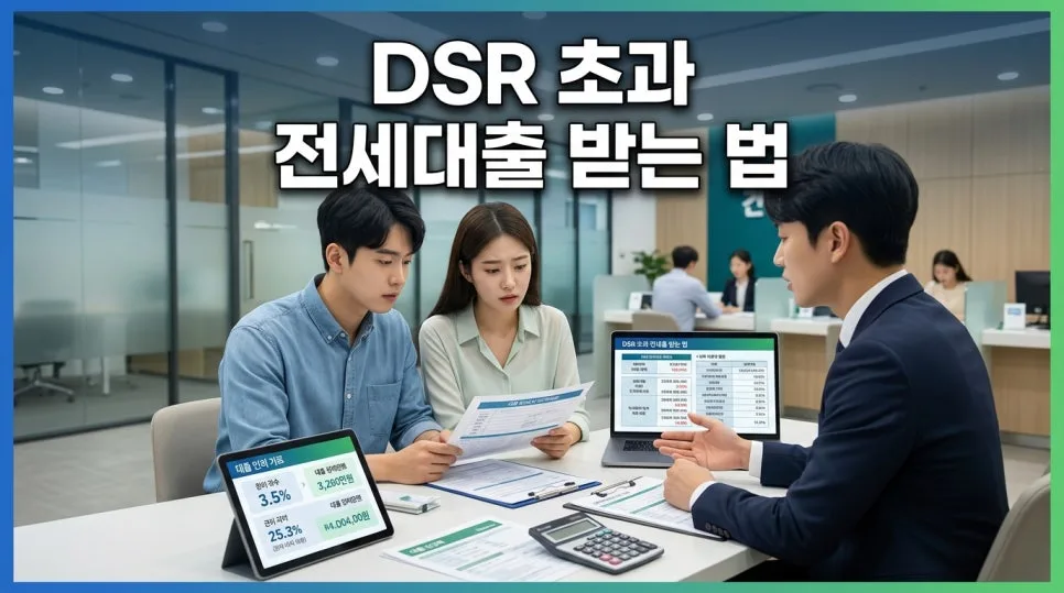 DSR 초과해도 전세자금대출 받는 법 (2026년 최신 규제 완화)