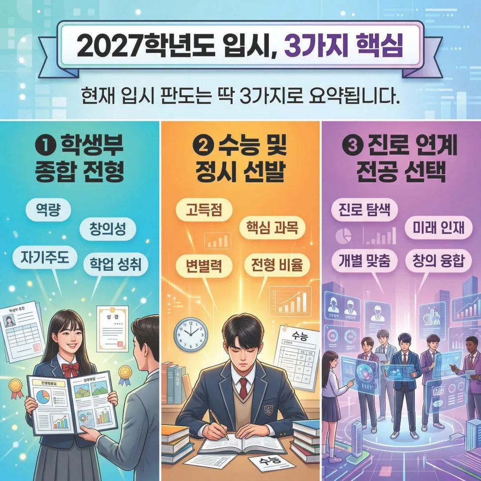 2027 대입 무전공·과탐 가산점 변화: 고2 필독 전략 2026