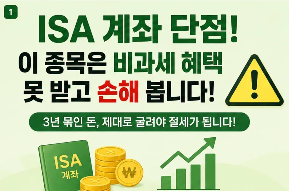 ISA 계좌, 2026년 비과세 혜택 놓치는 치명적 실수 3가지