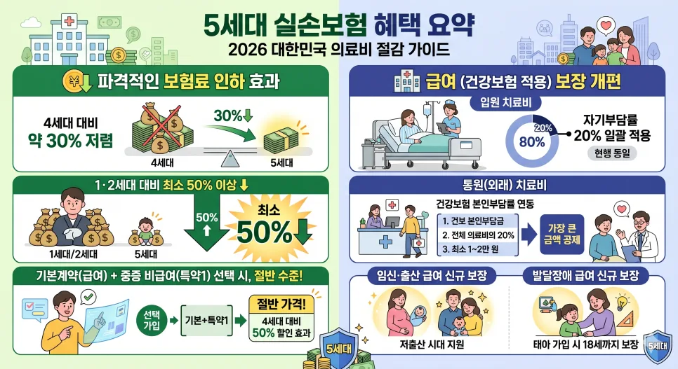 5세대 실손보험 2026년 5월 출시! 보험료 절약 핵심 가이드 2