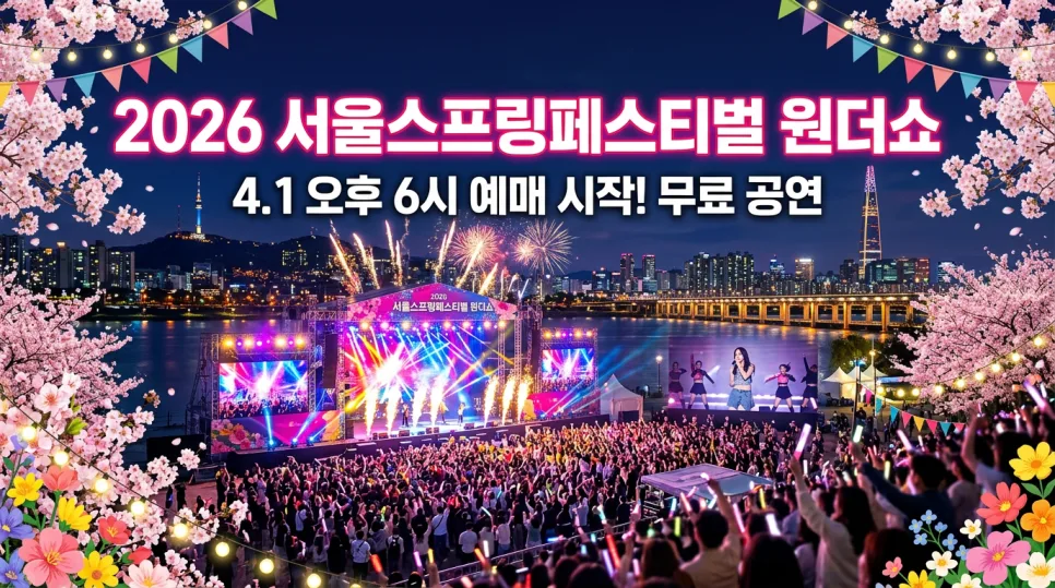 서울스프링페스티벌 '원더쇼' 2026 예매 완벽 공략