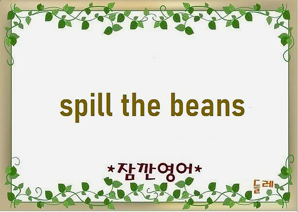 Spill the Beans 뜻: 비밀 누설 유래와 활용법 2026