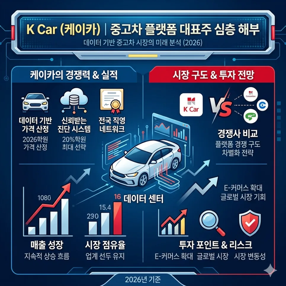 케이카(K Car) 2026년 전망: 중고차 플랫폼 성장 가능성 분석