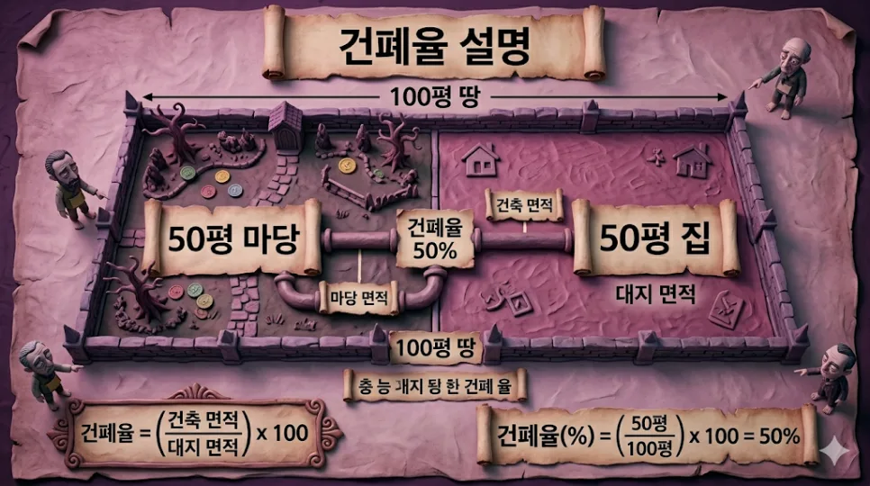 건폐율 용적률 차이점 2026: 내 땅 활용법 핵심 정리