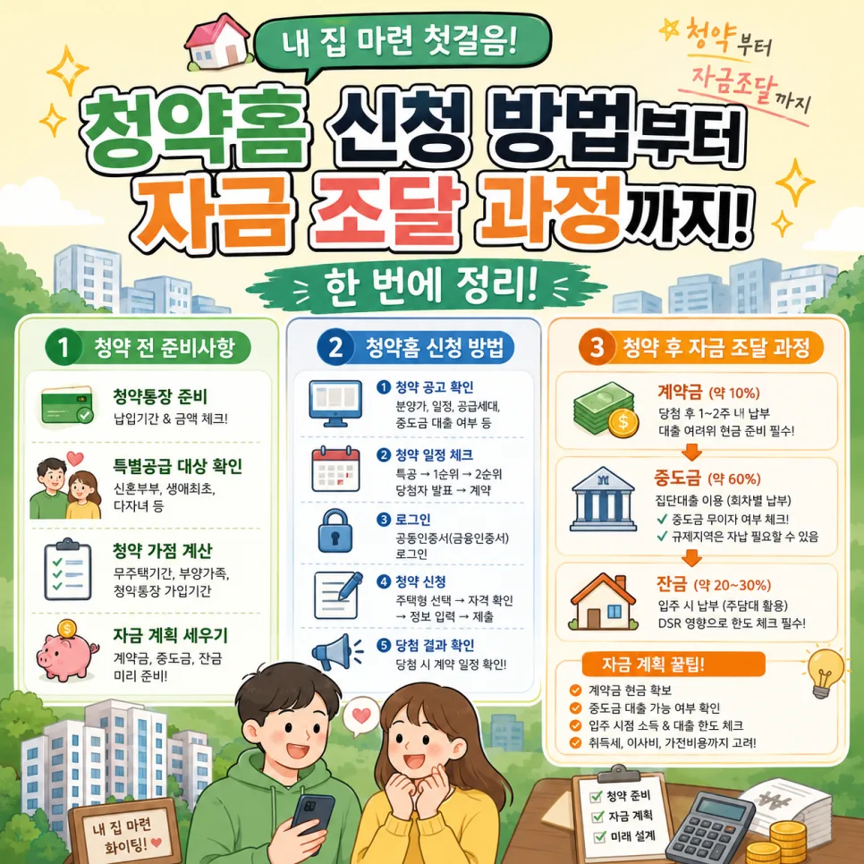 2026년 주택 청약 완벽 가이드: 신청부터 자금 조달까지
