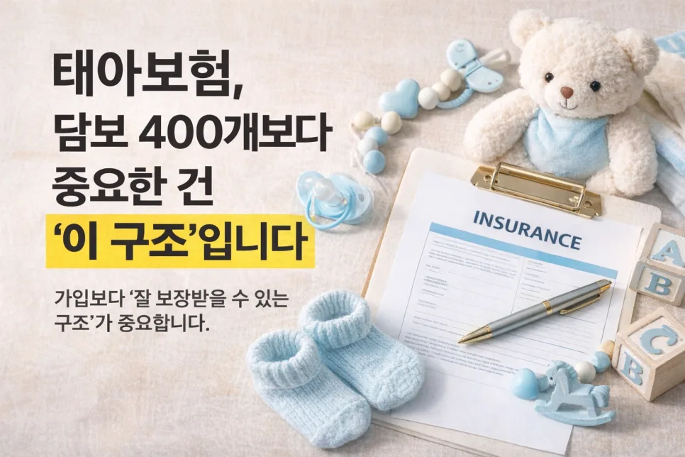 태아보험 제대로 설계하는 법 2026: 담보 400개보다 중요한 구조