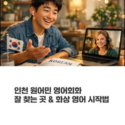 인천 원어민 화상 영어: 2026년 시작, 실력 향상 로드맵