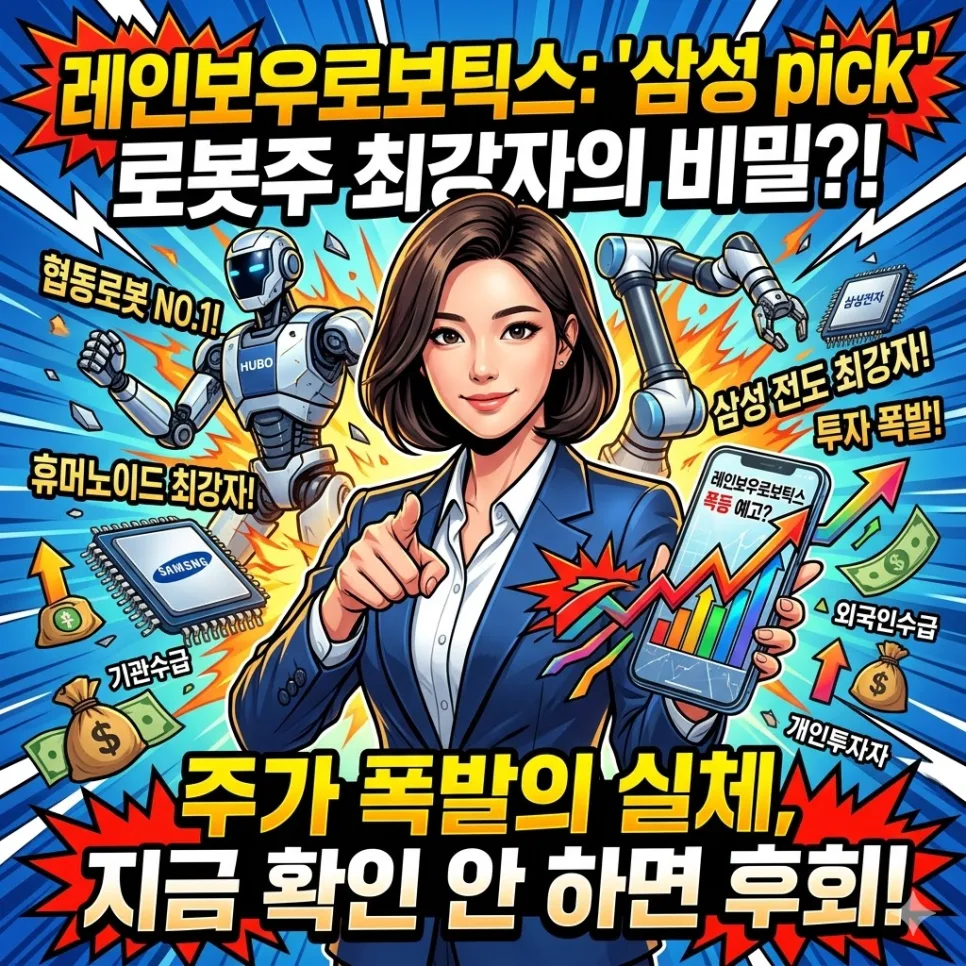 레인보우로보틱스 주가 전망: 로봇주 투자 시점 2026년 분석