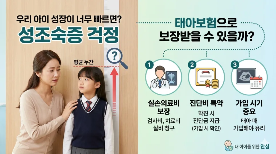 태아보험 어린이보험 성조숙증 특약, 2026년까지 보장받는 법