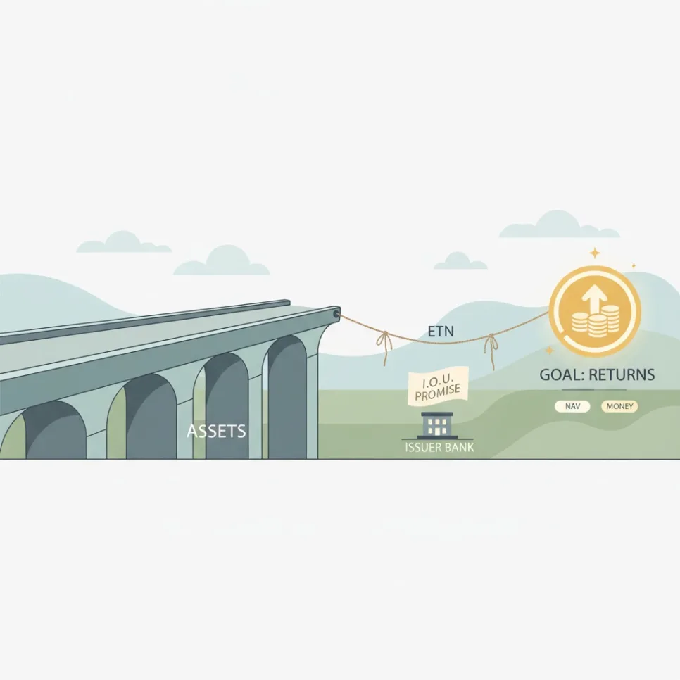 ETF vs ETN 2026: 괴리율·롤오버 비용 완벽 비교 및 투자 전략