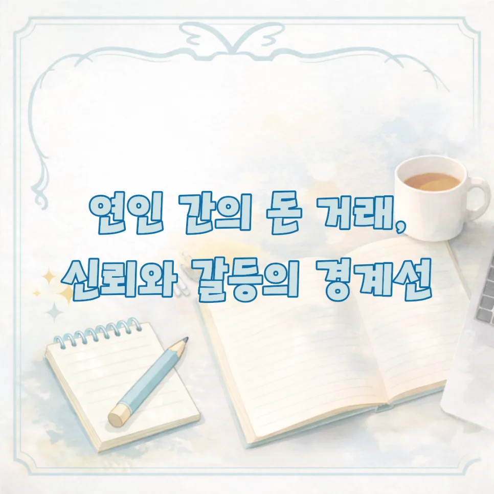 연인 돈 거래, 신뢰 잃지 않는 2026년 현명한 대처법 5가지