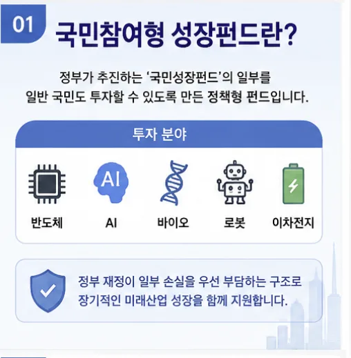 국민참여형 성장펀드 2026: 가입조건·소득공제 혜택 총정리 2