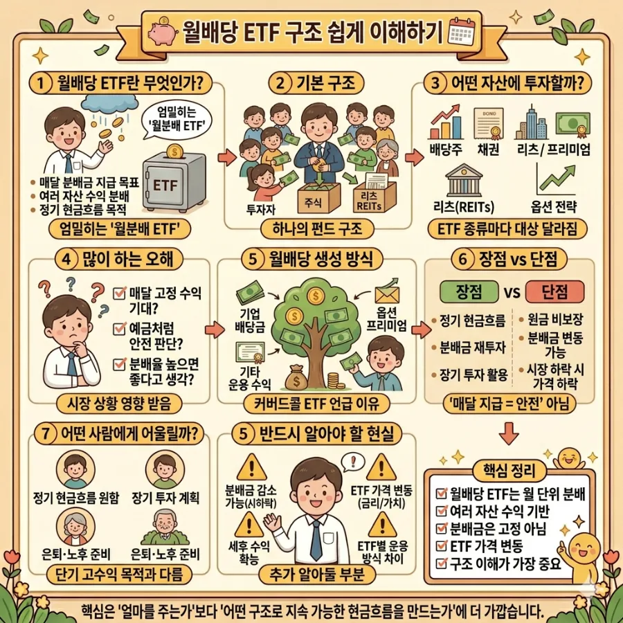 월배당 ETF, 2026년 구조와 오해 바로잡기