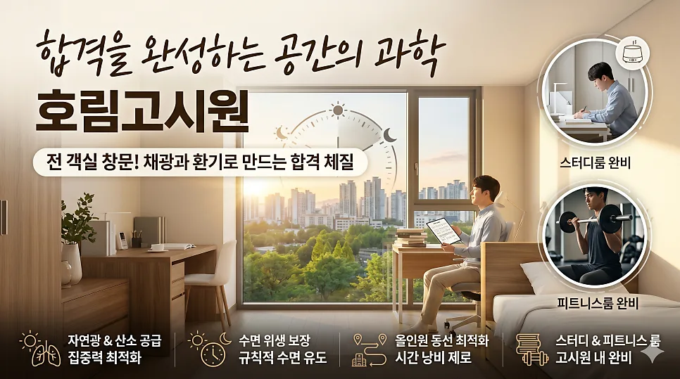 수험생 합격률 높이는 공간 과학: 호림고시원 2026년 전략