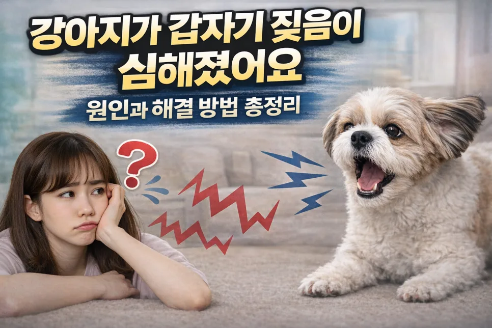 강아지 갑자기 짖음 심해진 이유 3가지와 해결책 2026