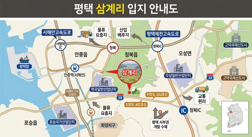 평택 공장 매매 2026: 청북읍 삼계리 급매 조건 분석