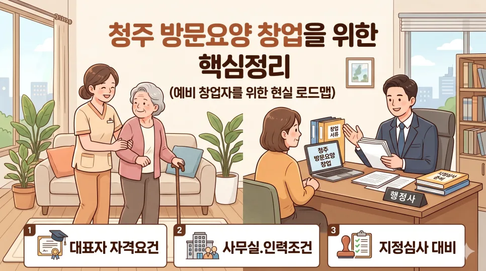 청주 방문요양 창업 2026: 자격·절차·사업계획서 핵심 총정리