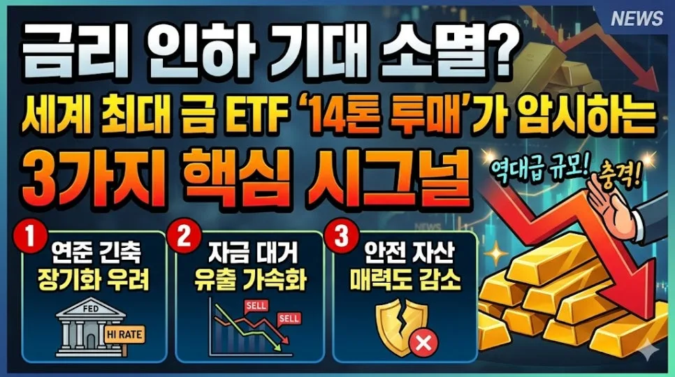 금 ETF 14톤 투매, 2026년 금값 전망과 투자 전략