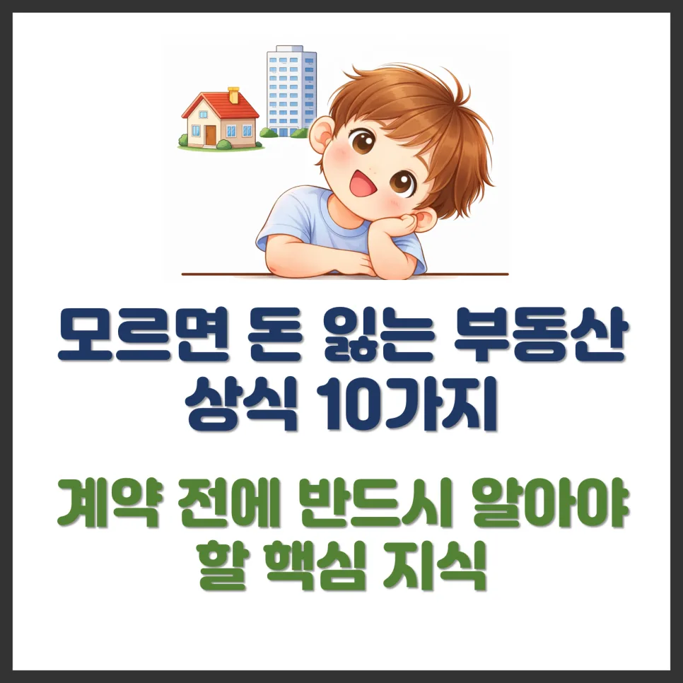 2026년 부동산 계약 전 필수 상식 10가지: 돈 잃는 실수 방지법