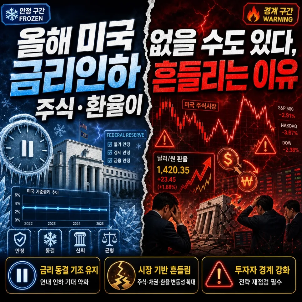 2026년 미국 금리 동결? 주식·환율 전망 및 투자 전략