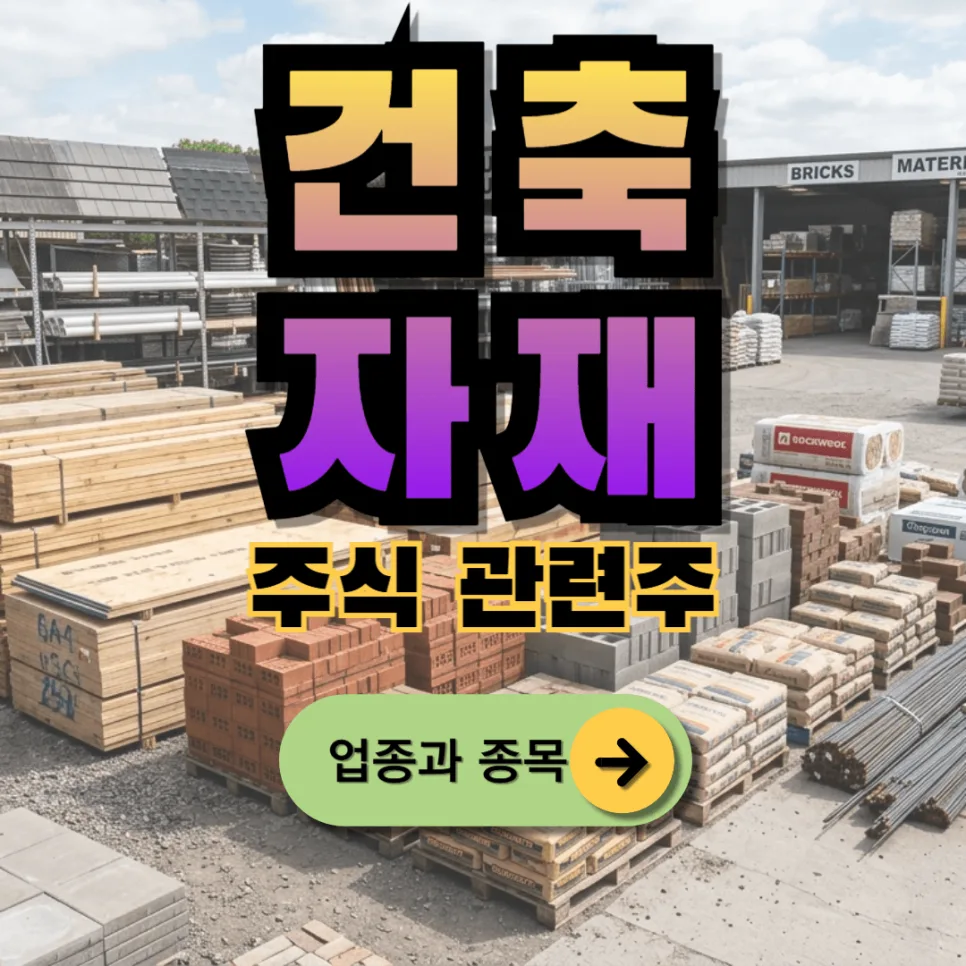 건축자재 주식 2026년 전망: 52종목 핵심 분석 및 투자 전략