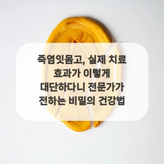죽염 잇몸고 효과 2026: 전문가가 밝히는 실제 사용법과 주의점