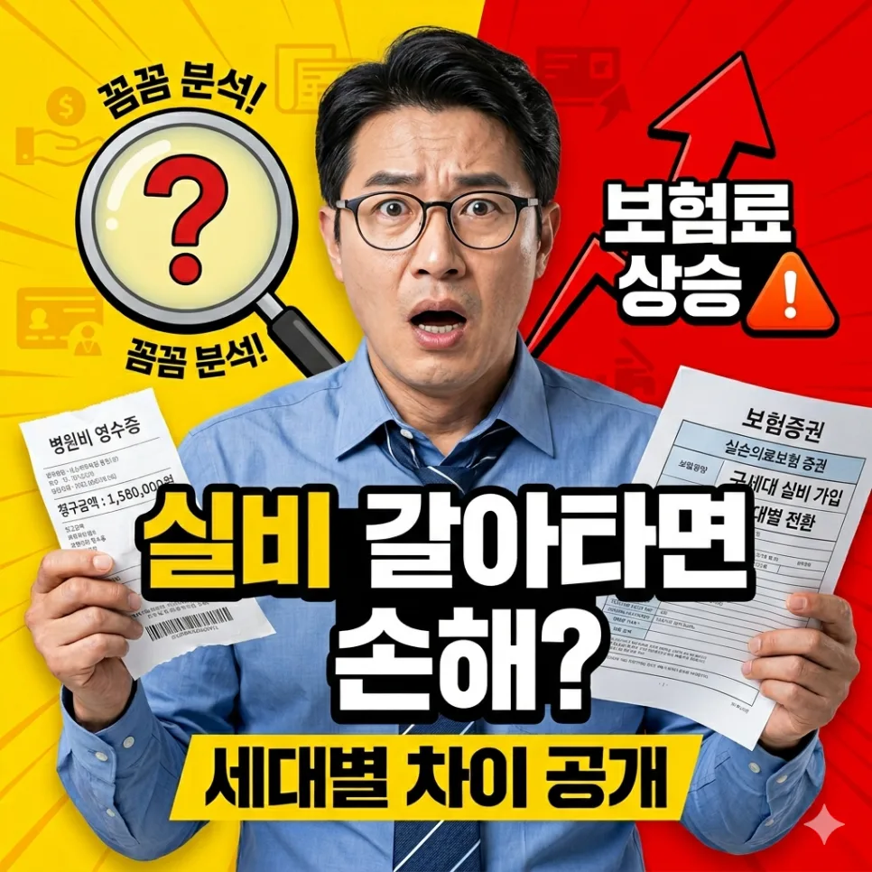 실비보험 세대별 장단점 비교 2026: 갈아타면 손해볼까?