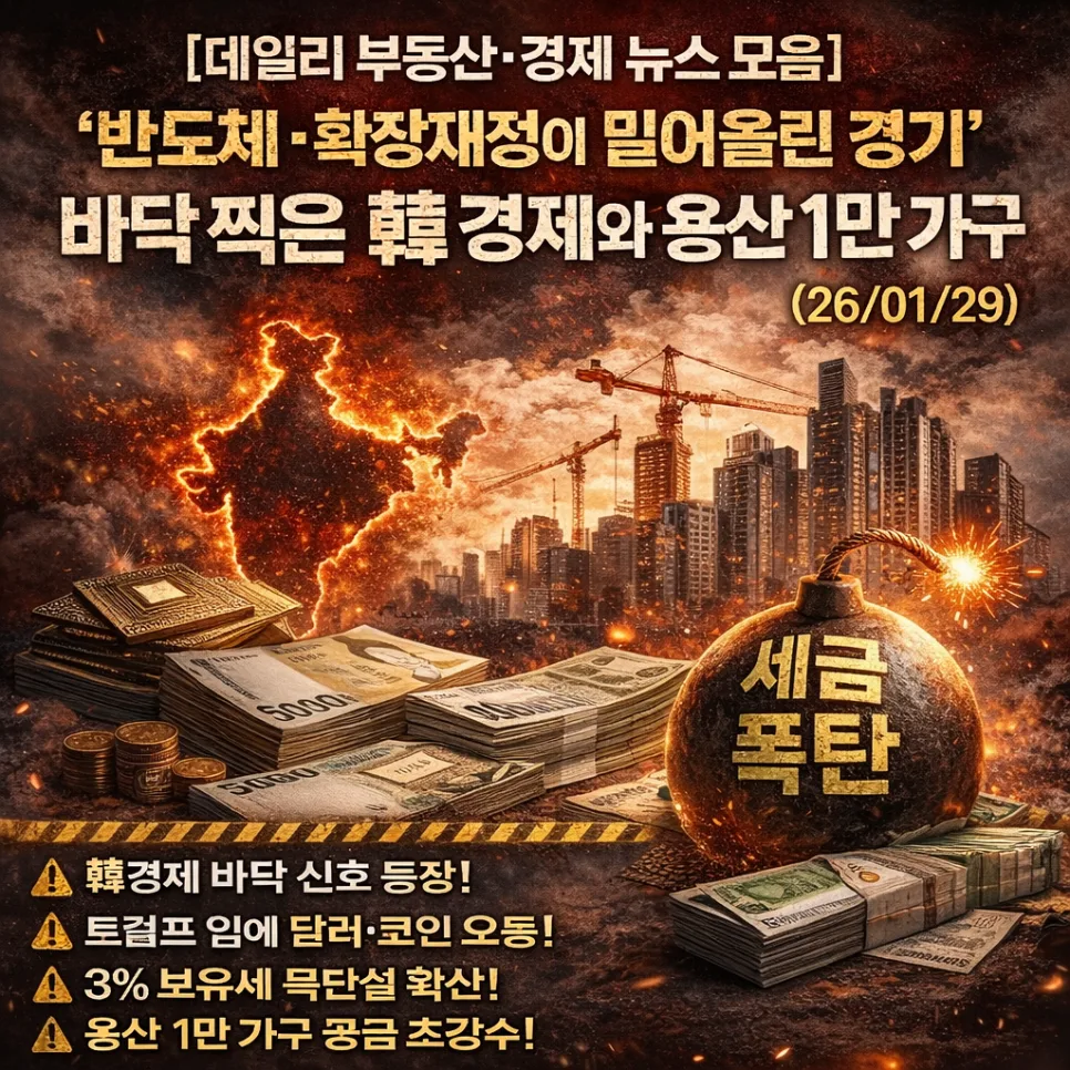 2026년 한국 경제 회복 신호? 용산 1만 가구 공급 대책 분석