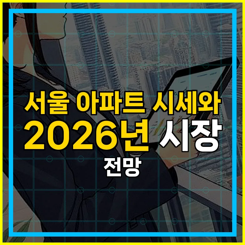 서울 아파트 시세 전망 2026: 성동구 중심 상승 요인 분석