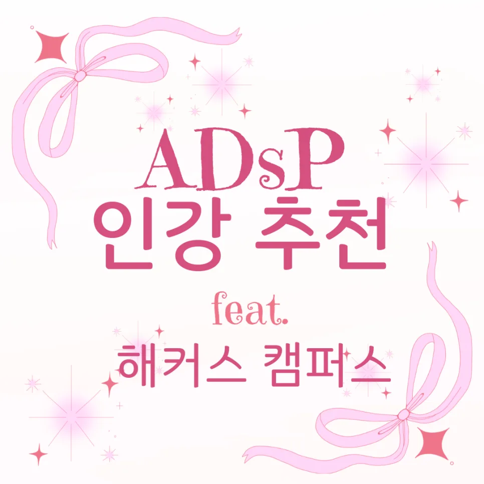 ADsP 자격증, 2026년 독학 합격 전략과 해커스 인강 후기 2