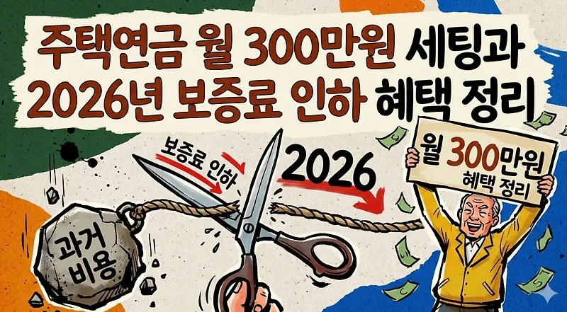 주택연금 월 300만원 수령 전략 2026: 보증료 인하 혜택 총정리