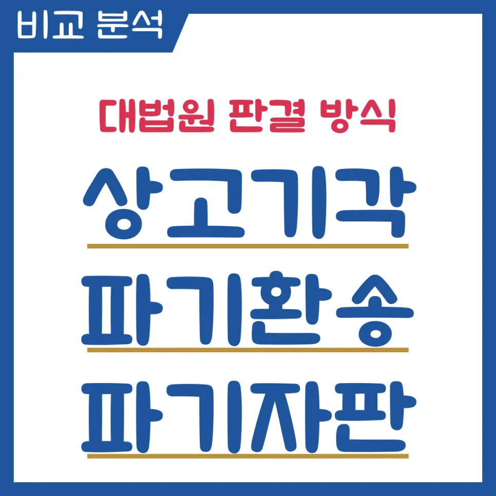 대법원 판결 용어 2026: 상고기각, 파기환송, 파기자판 완벽 이해
