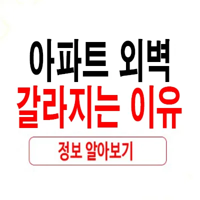 아파트 외벽 균열 원인 2026: 구조적 문제 vs 환경 요인 분석