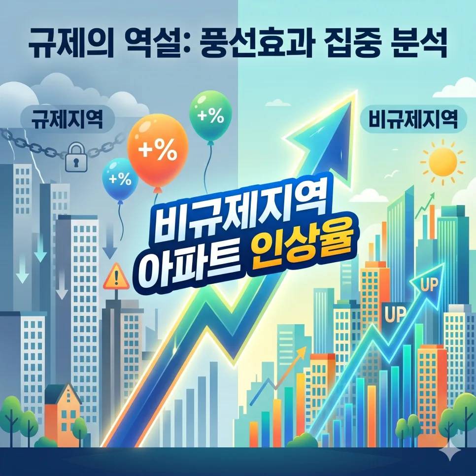 비규제지역 아파트 상승률 2026: 풍선 효과와 투자 전략