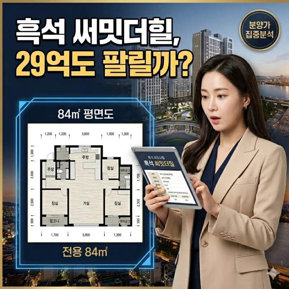 흑석 써밋더힐 분양가, 2026년 실거래가와 비교 분석