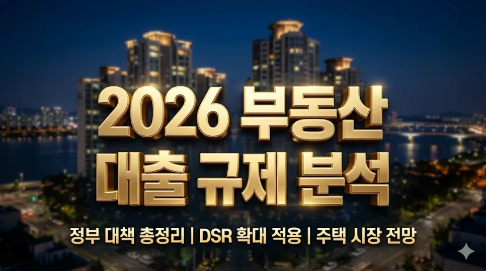 2026년 다주택자 대출 규제: LTV, DSR, 전세대출 완화 가능성은?