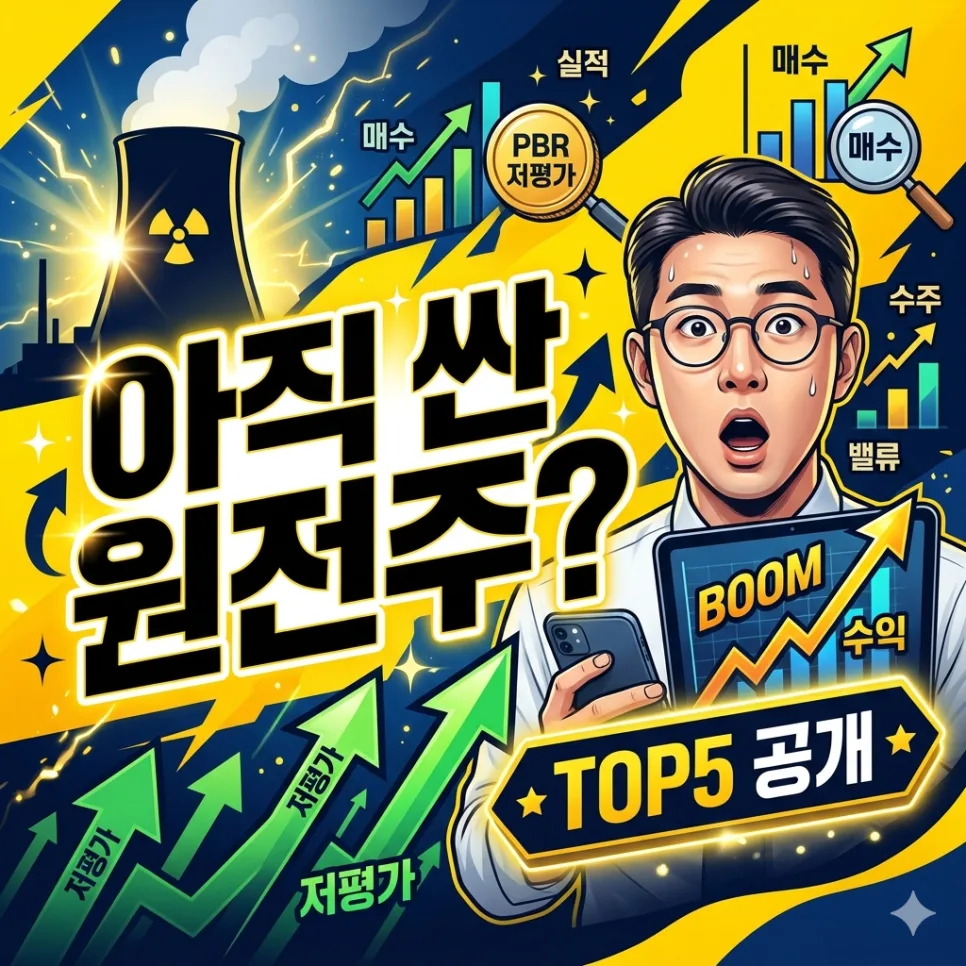 2026년 원전 저평가주 TOP 5: 숨겨진 보석 찾기