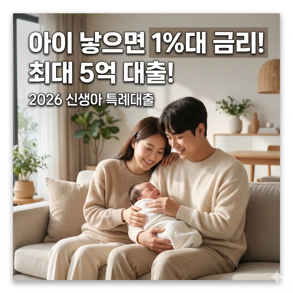 2026 신생아 특례대출 조건 완화? 맞벌이 연 2억까지 확대 총정리