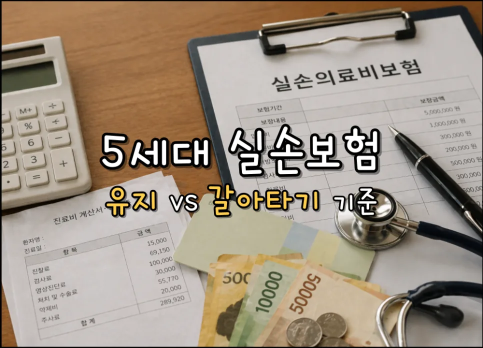 5세대 실손보험, 유지 vs 갈아타기 2026년 기준 완벽 분석