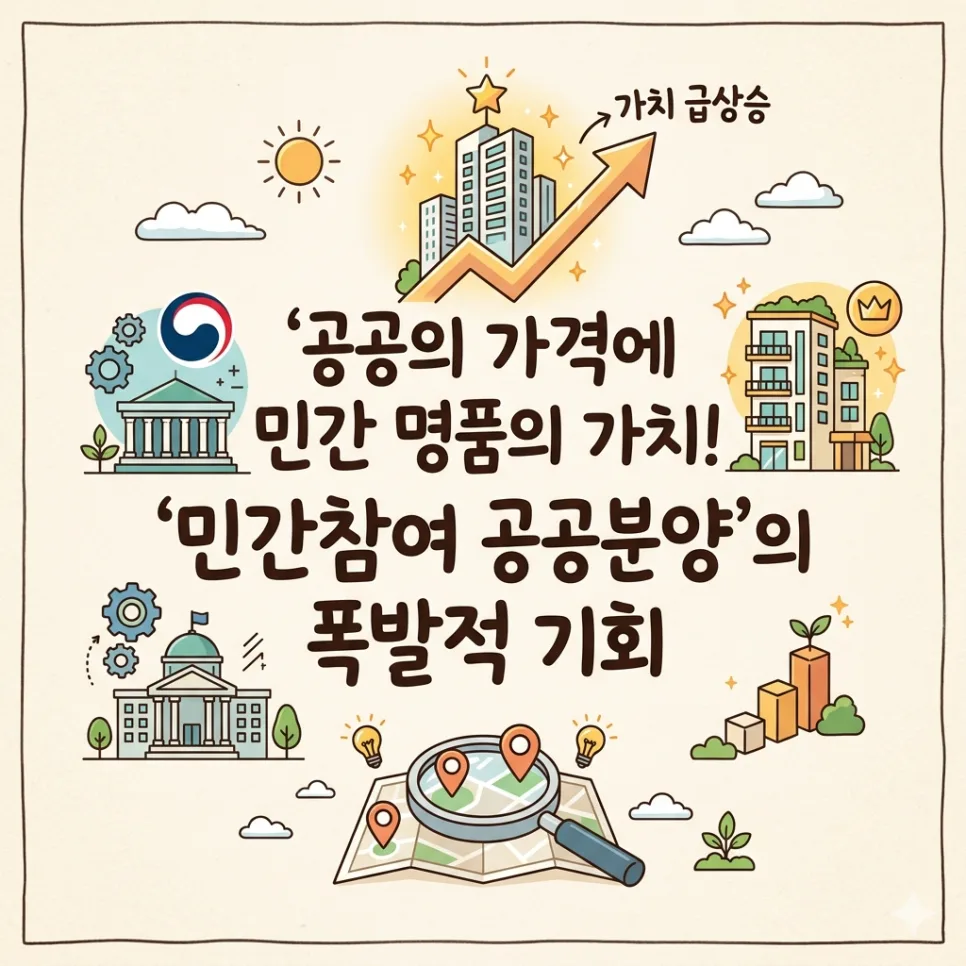 민간참여 공공분양, 5배 시세 상승 비결과 2026년 핵심 단지 분석