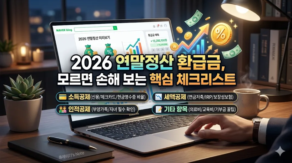 2026 연말정산 환급금, 13월의 월급 받는 비법 총정리