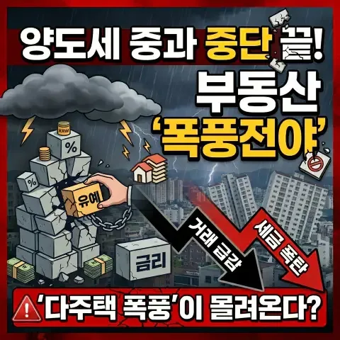 2026년 다주택자 양도세 중과 완화, 갭투자 허용 가능성 및 보유세 강화 전망