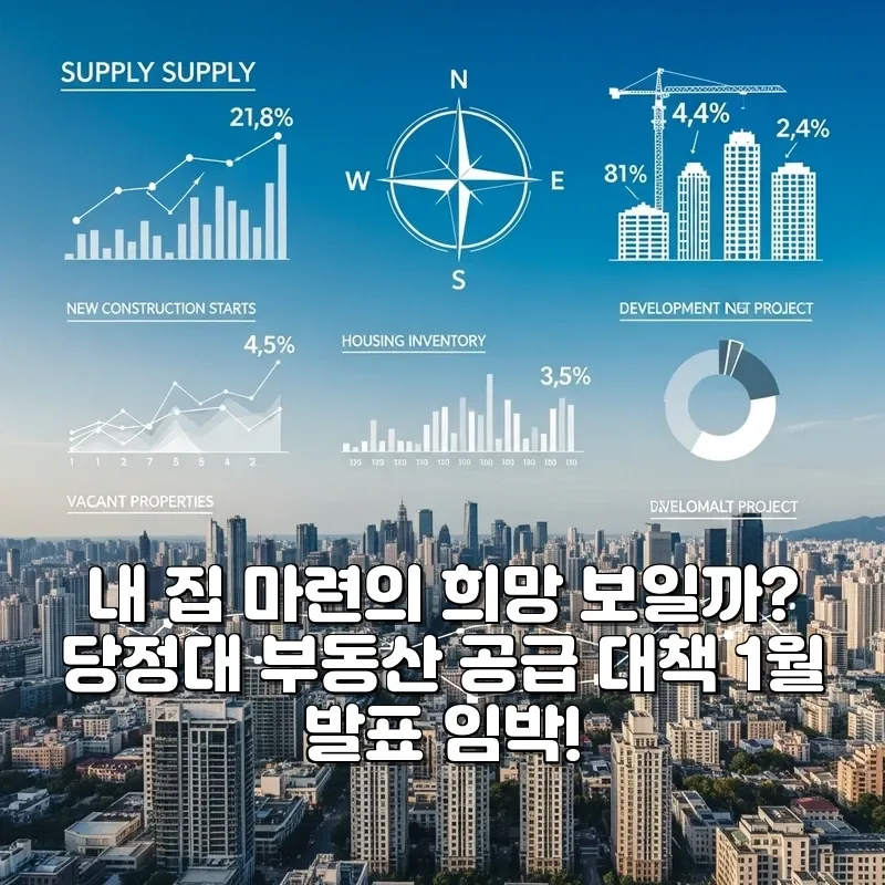 2025년 1월, 부동산 공급 대책 발표 임박: 내 집 마련 전략