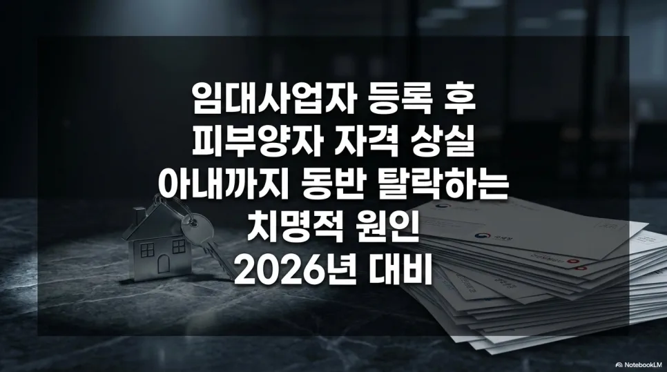 임대사업자 등록 시 피부양자 자격 상실 이유와 대처법 2026