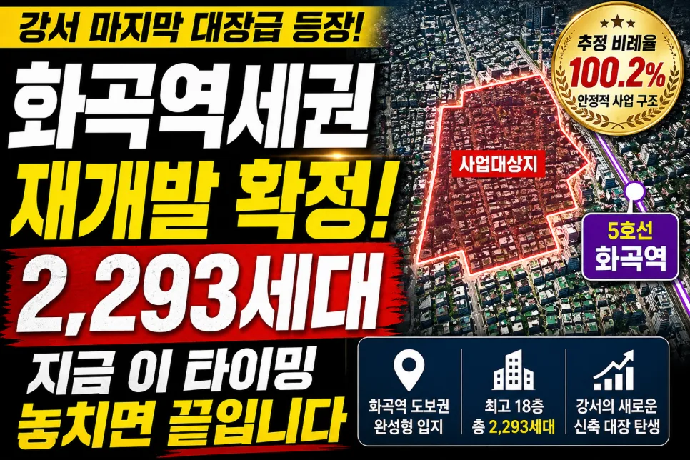 화곡역세권 재개발 2026년 전망: 2,293세대 대단지 투자 기회