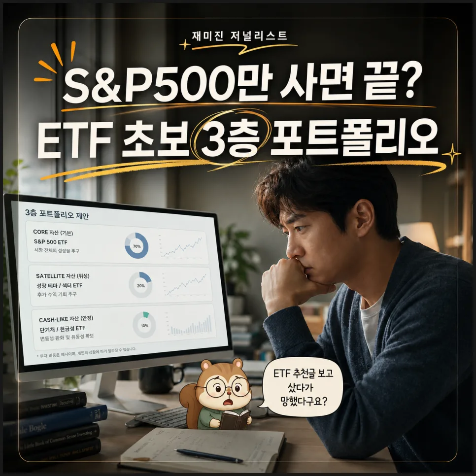 ETF 3층 포트폴리오: S&P500 외 필수 투자 전략 2026