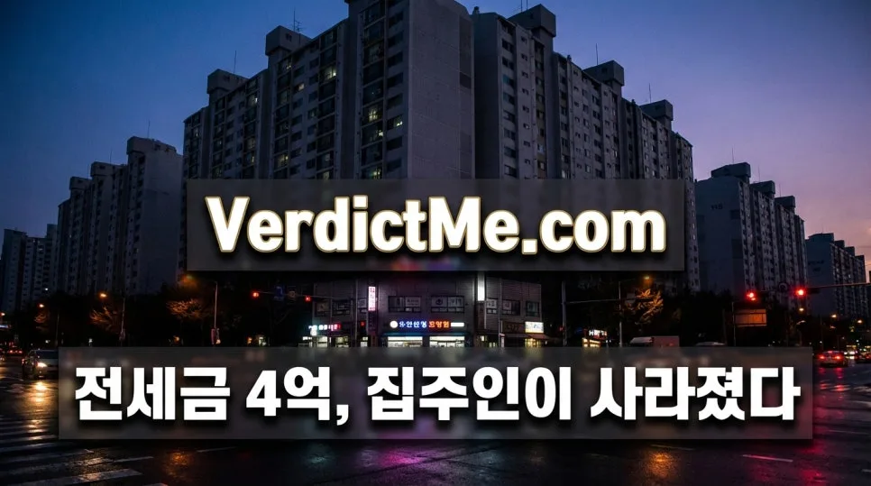 전세금 4억, 집주인 잠적 시 세입자 보호받는 법 2026