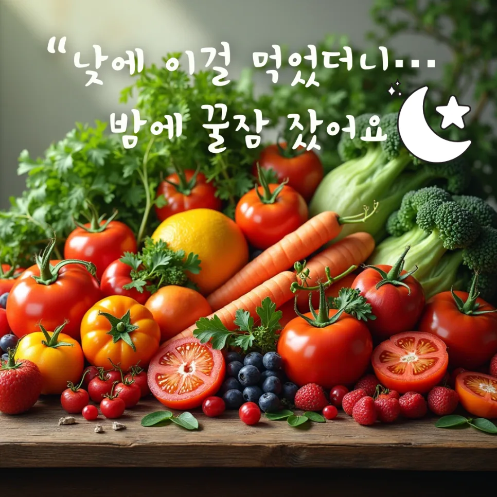 낮에 먹는 채소가 숙면을 돕는 과학적 원리 2026