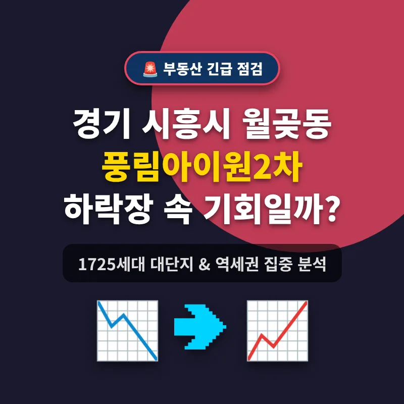 시흥 월곶 풍림아이원2차, 2026년 하락장 속 숨은 기회 찾기